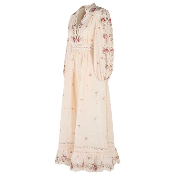 Zimmermann Long 'Patience' Peach Linen Dress Women - Picture 2 of 3